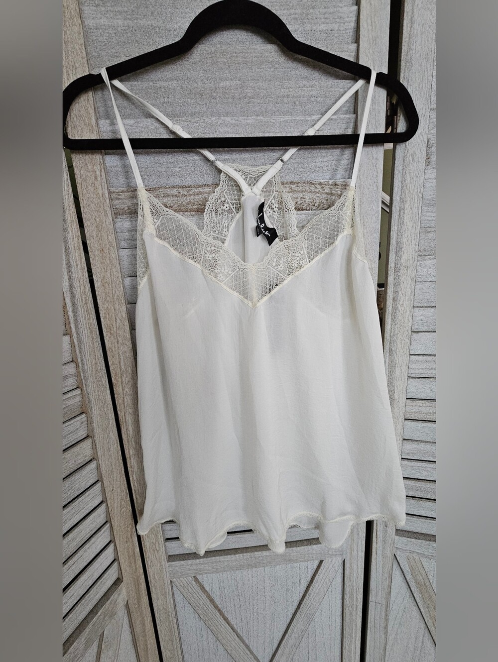 Lulus Michaele Ivory Lace-Trim Camisole